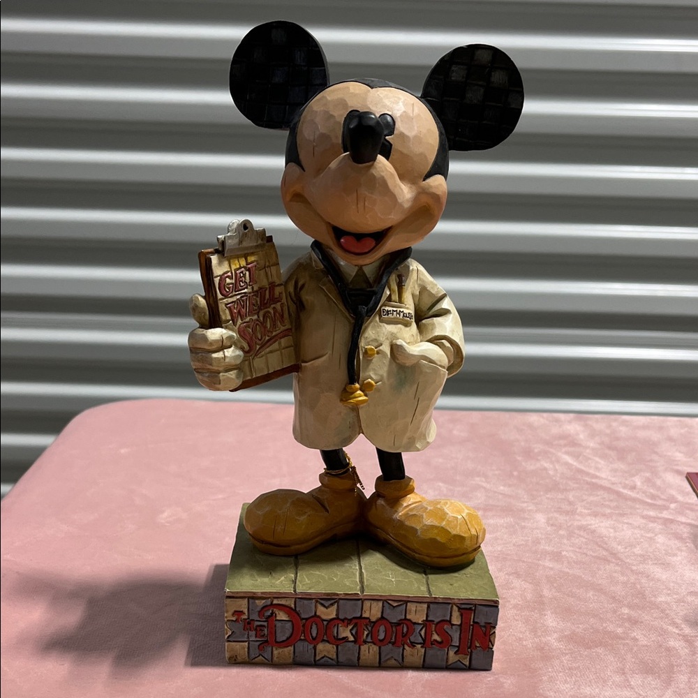 Jim Shore The Doctor is in.  Mickey Mouse figurine.  Pre owned no box.